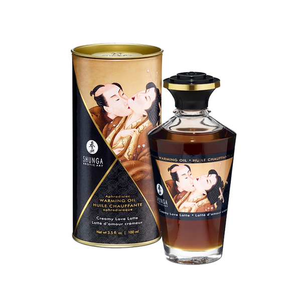 Huile chauffante aphrodisiaque Shunga saveur Latte d'amour crémeux