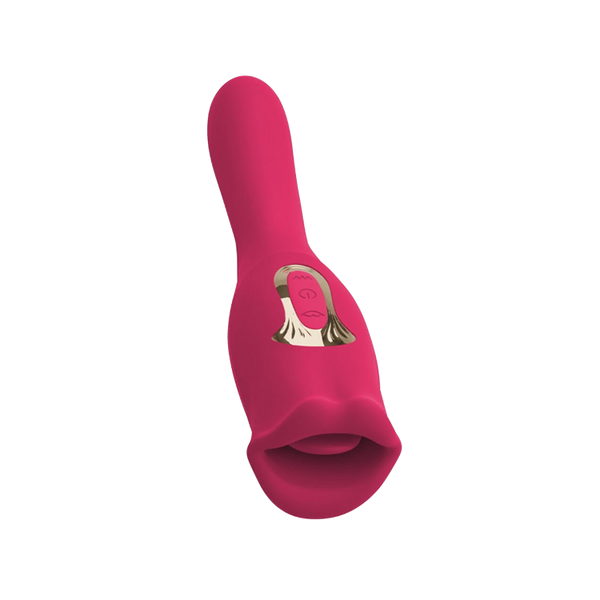 vibrateur en forme de bouche avec lèvres , bouche et tige vibrantes