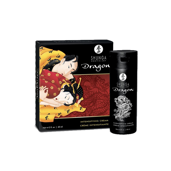 Crème Dragon de Shunga - effet feu de glace. Contenant de 60 ml.