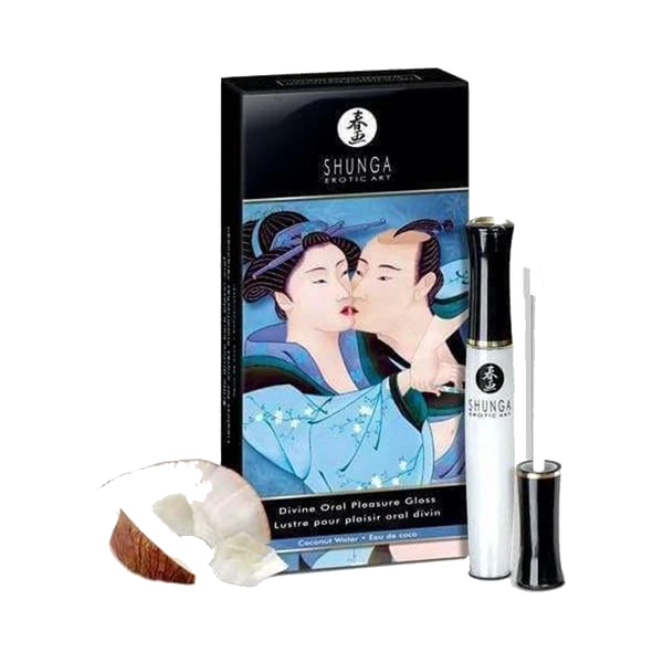 Lustre pour levres plaisir divin Shunga saveur eau de coco