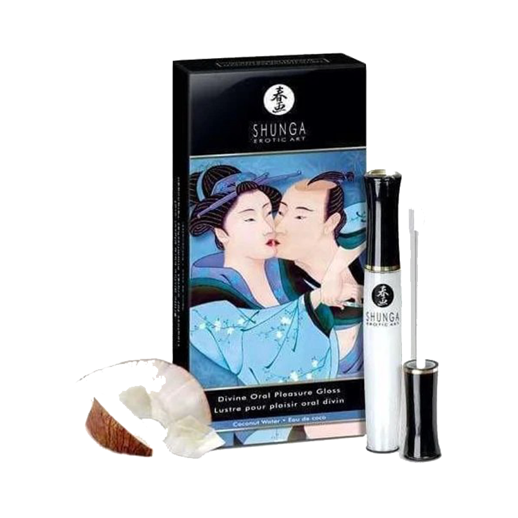 Lustre pour levres plaisir divin Shunga saveur eau de coco
