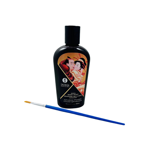 Peinture pour le corps à saveur de chocolat - jeu de couple