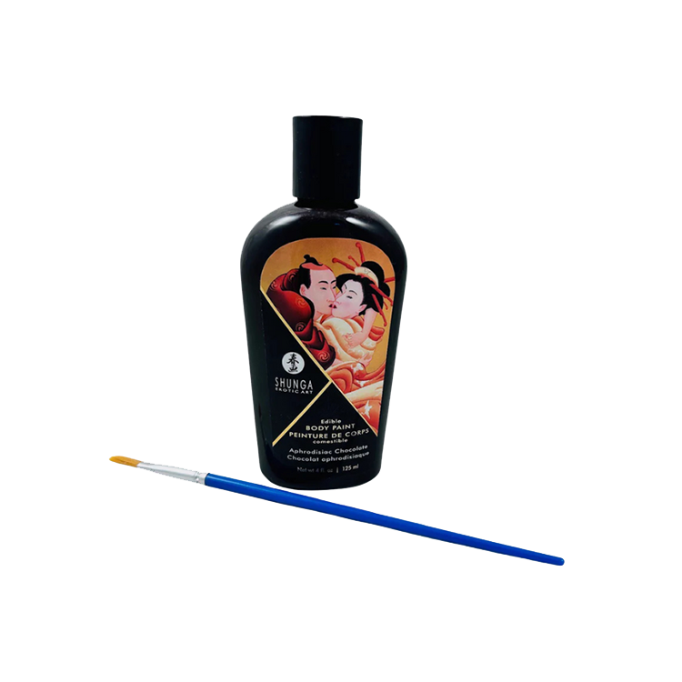 Peinture pour le corps à saveur de chocolat - jeu de couple
