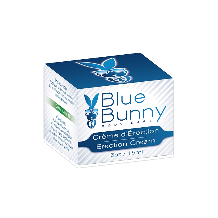 Crème d'érection de marque Blue Bunny