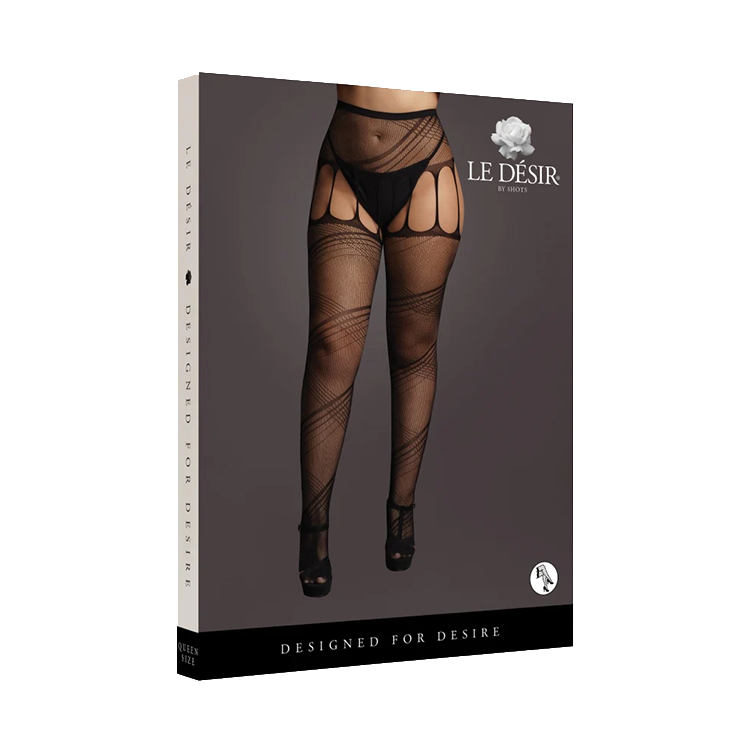 Lingerie crotchless cut-out pantyhose Le Désir